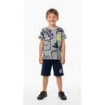 Trax Σετ βερμούδα 2 μπλούζες Γκρι 26-49348-1