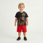 Trax Σετ βερμούδα μπλούζα Γραφίτης 26-49409-1