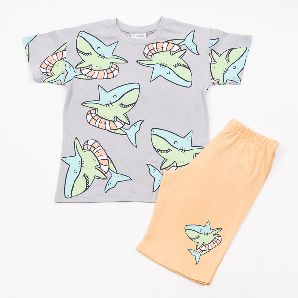 Trax Σετ βερμούδα μπλούζα Γκρι 26-49418-1