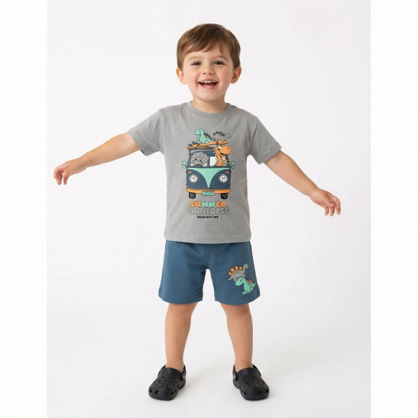 Trax Σετ βερμούδα μπλούζα Γκρι 26-49419-1