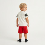 Trax Σετ βερμούδα μπλούζα Εκρού 26-49423-1