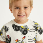 Trax Σετ βερμούδα μπλούζα Εκρού 26-49423-1