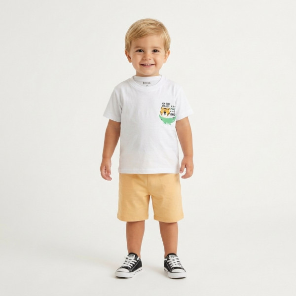 Trax Σετ βερμούδα μπλούζα Λευκό 26-49426-1 