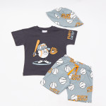 Trax Σετ παντελόνι μπλούζα καπέλο Γραφίτη 26-49429-1