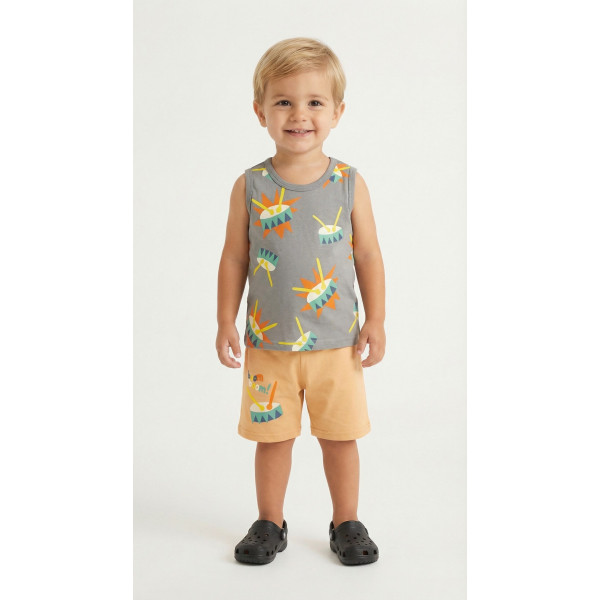 Trax Σετ βερμούδα μπλούζα Γκρι 26-49435-1