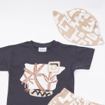 Trax Σετ παντελόνι μπλούζα καπέλο Γραφίτη 26-49443-1