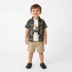 Trax Σετ βερμούδα μπλούζα πουκάμισο Ανθρακί 26-49445-1