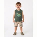 Trax Σετ βερμούδα μπλούζα Olive 26-49446-1