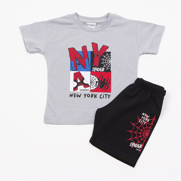 Trax Σετ βερμούδα μπλούζα Γκρι 26-49447-1