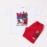 Trax Σετ βερμούδα μπλούζα Λευκό 26-49447-2