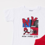 Trax Σετ βερμούδα μπλούζα Λευκό 26-49447-2