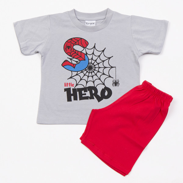 Trax Πυτζάμα Γκρι 26-49490-1