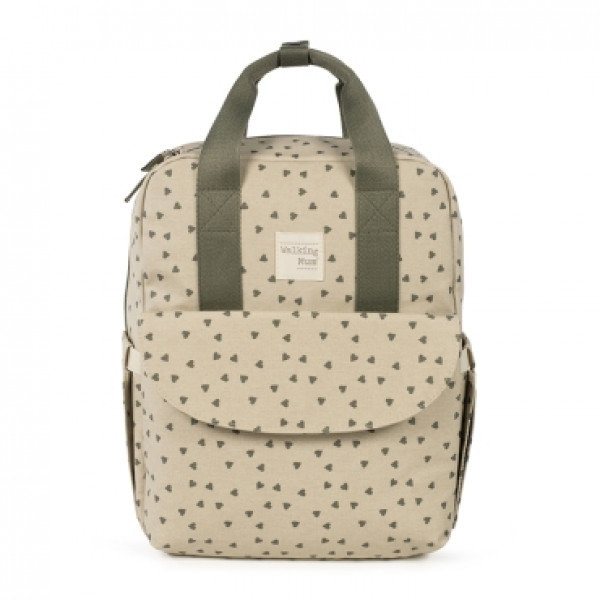 Walking Mum Τσάντα Αλλαξιέρα Backpack Poppy Olive Hearts 1120800324