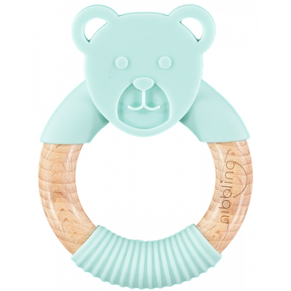 Nibbling Μασητικό-Κρίκος Οδοντοφυίας Ted Bear Mint BR74238