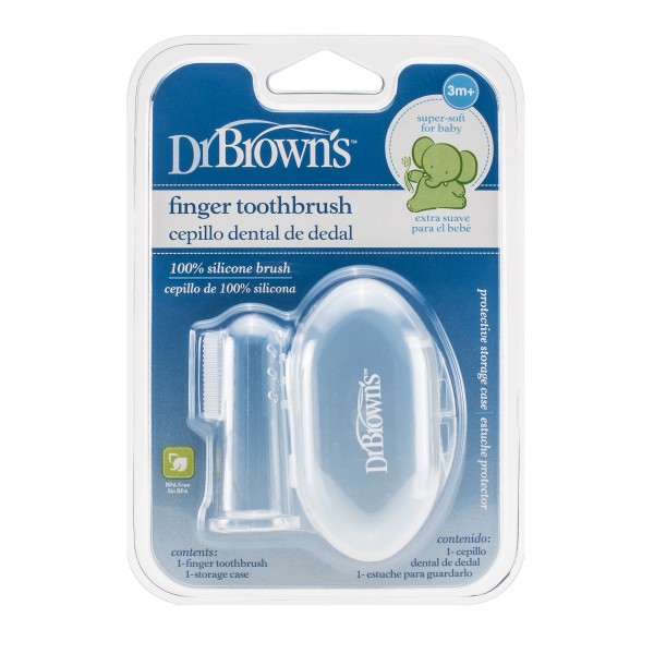 Dr. Browns Βρεφική Δαχτυλική Οδοντόβουρτσα Σιλικόνης HG010
