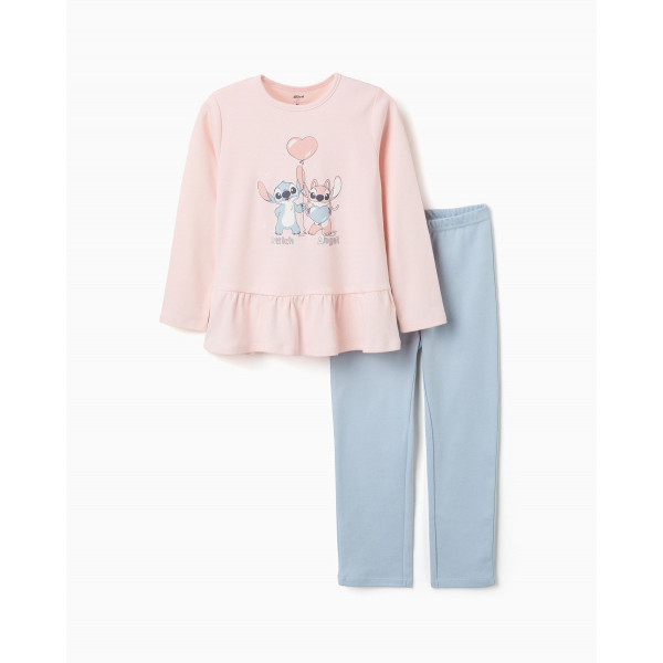 ZIPPY Πυτζάμα Ροζ/Γαλάζιο Stitch 16-ZKGUN0101_26047