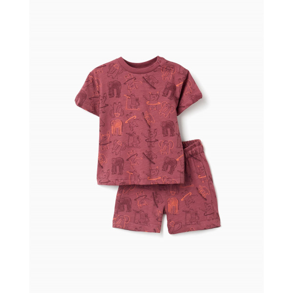 Zippy Σετ Μπλούζα Σορτς Κανελί 26-ZBBAP0601_26003