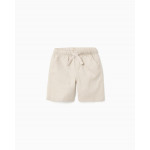 Zippy Σορτς Λινό Μπεζ 26-ZKBAP0402_26022