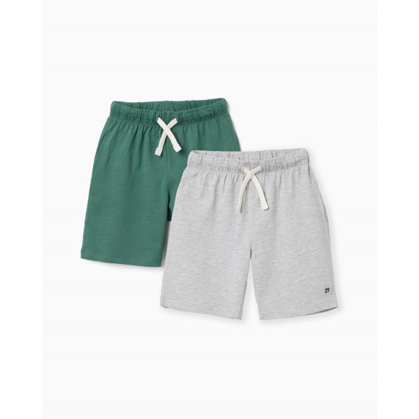Zippy Σετ Σορτς Πράσινο Γκρι 26-ZKBAP0402_26029