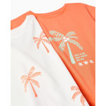 Zippy Σετ 2 Μπλούζες Πορτοκαλί Εκρού 26-ZKGAP0303_26042