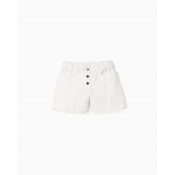 Zippy Σορτς Twill Εκρού 26-ZKGAP0402_26016