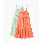 Zippy Σετ Φορέματα Φιστικί Πορτοκαλί 26-ZKGAP0501_26048