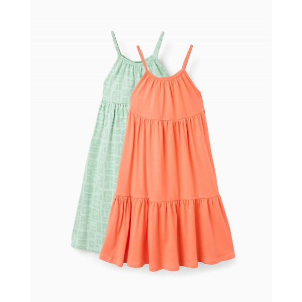 Zippy Σετ Φορέματα Φιστικί Πορτοκαλί 26-ZKGAP0501_26048