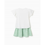 Zippy Σετ Μπλούζα Φούστα Εκρού Πράσινο 26-ZKGAP0602_26008