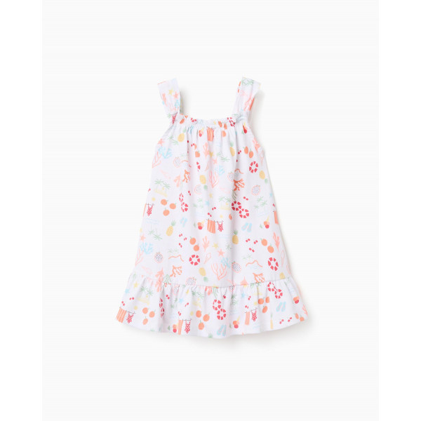 Zippy Φόρεμα Εκρού Εμπριμέ 26-ZBGAP0501_26040