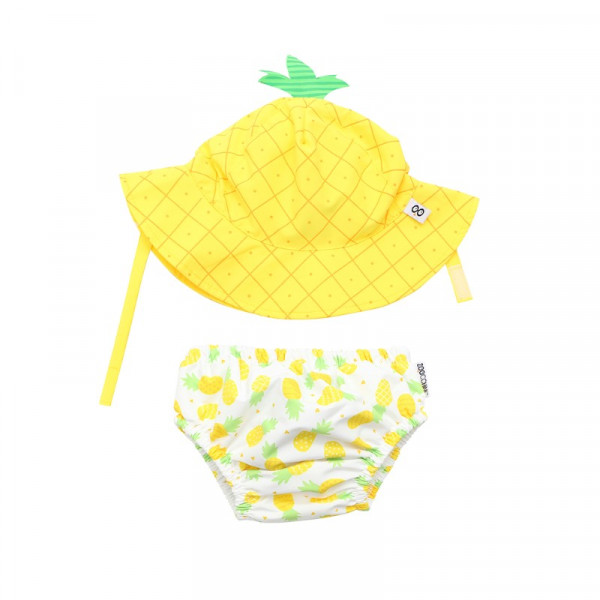 Zoocchini Σετ Μαγιό και Καπέλο UPF50+ Ανανάς 12M-24M ZOO12011L