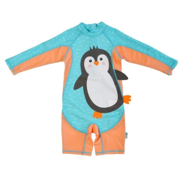 Zoocchini Ολόσωμο μαγιώ UPF50 Penguin - 6-12m ZOO12418-6-12M