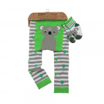 Zoocchini Grip+Easy Crawler Pants & Socks Set – Koala ZOO12517