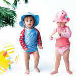 Zoocchini Σετ UV Μαγιώ Καπέλο Μπλούζα Sunny the Seal - 6-12m  ZOO16006-6-12M