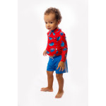 Zoocchini Σετ UV Μαγιώ Bucket Καπέλο Μπλούζα Sherman the Shark - 2 ΕΤΩΝ ZOO16009-2T