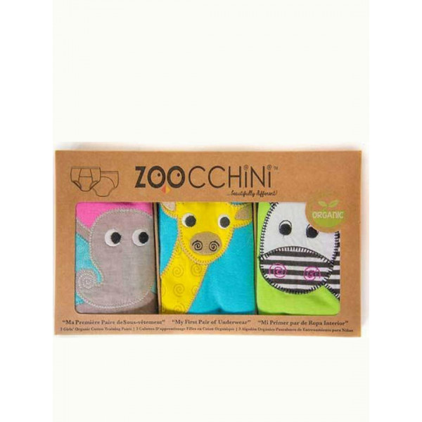 Zoocchini Εκπαιδευτικά Βρακάκια Girls Safari Friends 3E-4E ZOO13004-3T-4T