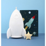 A Little Lovely Company Φωτάκι Νυκτός Night light Rocket NLROWH26