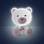 Chicco Αρκουδάκι Φωτάκι Νυκτός με Μελωδία Ροζ 09830-10