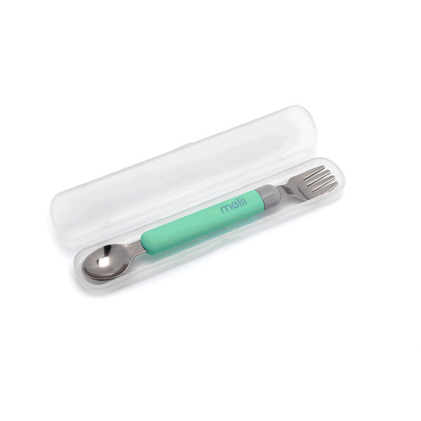 Melii – Spork On the Go (σε θήκη) – Mint/Grey MEL11250