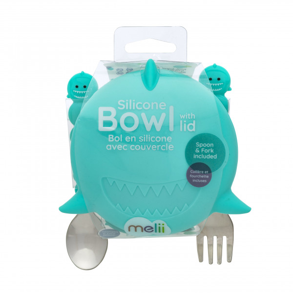 Melii – Σετ φαγητού σιλικόνης Shark MEL12810
