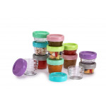 Melii – Glass Baby Food Containers (60 ml set of 6   120 ml set of 6) MEL16900