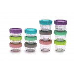 Melii – Glass Baby Food Containers (60 ml set of 6   120 ml set of 6) MEL16900