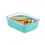 Melii – Glass Bento Με Θήκη Σιλικόνης (740ml set of 1) – blue MEL16961