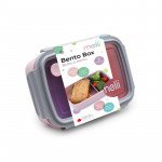 Melii – Bento 2 θέσεων 880ml - Pink-Purple MEL21800