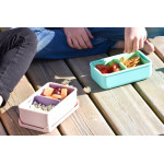 Melii – Bento Σιλικόνης 2 Θέσεων 700ml Blue/Mint MEL22310