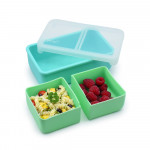 Melii – Bento Σιλικόνης 2 Θέσεων 700ml Blue/Mint MEL22310