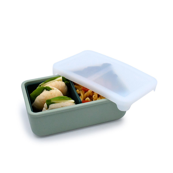 Melii Bento Σιλικόνης 2 Θέσεων 700ml Sage/Cactus MEL22330