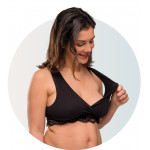  Carriwell Organic Δαντελένιο Σουτιέν Θηλασμού Κρουαζέ Μπεζ S CW255000