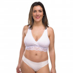  Carriwell Organic Δαντελένιο Σουτιέν Θηλασμού Κρουαζέ Μπεζ S CW255000