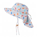 Flapjack Cape Sunhat UPF50 Multi Dino 6-24m FJKCH157S