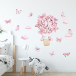  Sipo Wall Sticker Pink Butterflies 